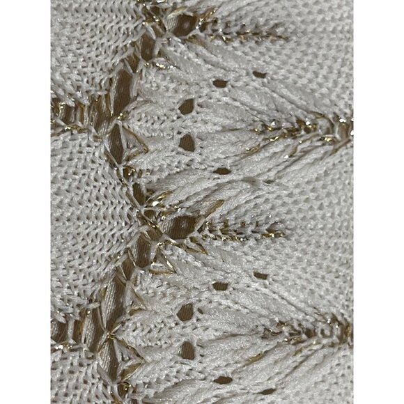 Handmade Maxi Skirt XS Cream Metallic Boho Western Classic Glam Retro Chic 70s - Picture 4 of 12